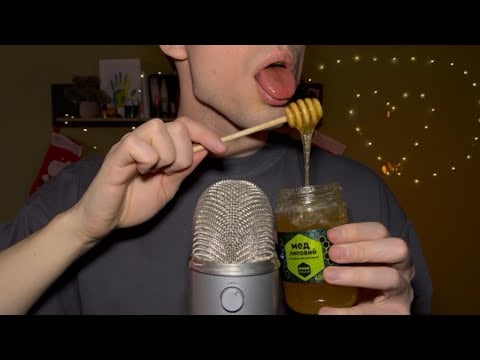 ASMR 🍯 Eating Honey and Mouth Sounds 🍯