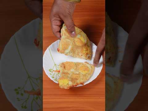 🔥 ASMR Viral Boiled Egg Omelette 🥚 | Unique Egg Recipe | Satisfying Cooking Sounds #shorts #asmr