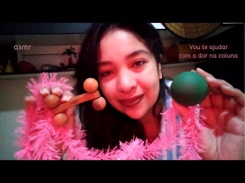 ASMR ☔ Massagista fazendo MASSAGEM na sua coluna (Para alívio do cansaço)