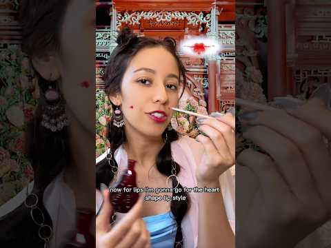 The Ancient Chinese did this to their lips 👁️👄👁️ #asmr #makeup