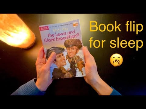 ASMR Lewis and Clark Expedition Book Flip for Relaxation and Distraction - Get Sleepy w Me 😴