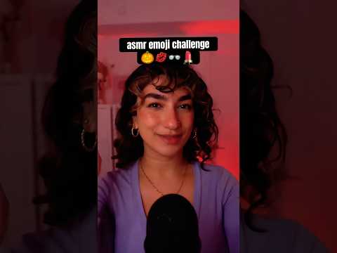 ANOTHER asmr emoji challenge ❣️ #asmr #emojichallenge