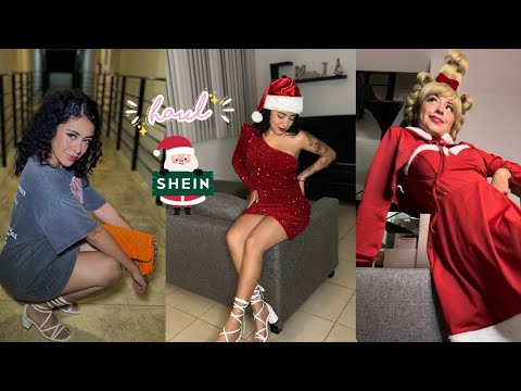 ASMR HAUL NAVIDEÑO DE SHEIN / SONIDOS CON LA ROPA