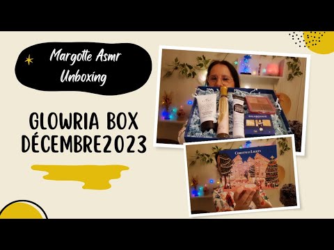 Asmr Français, Unboxing "Glowria box " Décembre 2023.