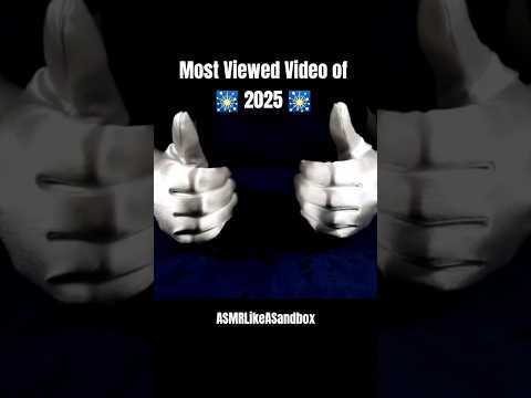 Top Video of 2025!! #asmrlikeasandbox #relax #triggersforsleep #satin #gloves #handmovements