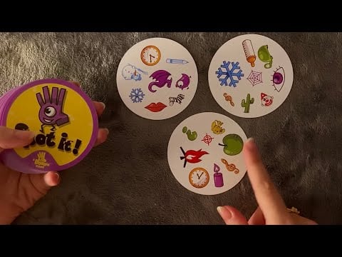 😴 ASMR - A card game of matching symbols - Clicky Whispers