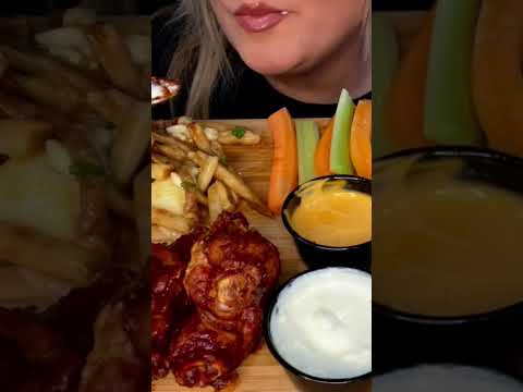 Buffalo Wild Wings Feast! #shorts #asmreating #youtube