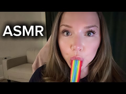 ASMR - Brain Zapping Tingles (fake food, mouth sounds, tongue swirls, visuals ) 