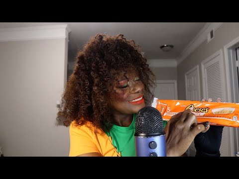 White Chocolate Reese's Cups ASMR Eating Sounds