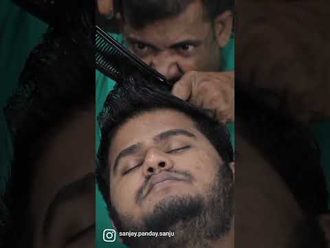 Massage With Comb And Neck Cracking By Asim Barber #shorts