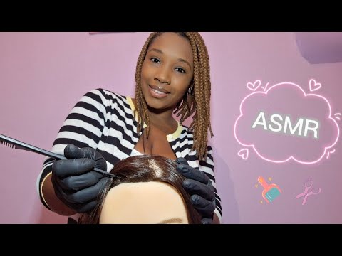 ASMR/ CUIDANDO E ANALISANDO SEU CABELO PARA VOCÊ DORMIR DE FORMA RÁPIDA (lavagem e corte caseirinho)