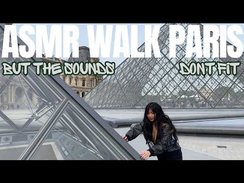 Walk in Paris with me for Labour Day 🤍  Tingly sounds (In Between ASMR) 