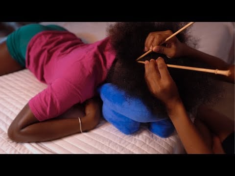 ASMR | Sleepy Scalp Check on Afro Hair | Real Person Natural Hair | no talking