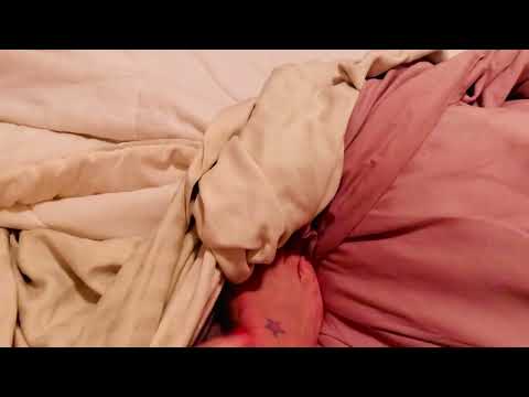 ASMR more bare feet in bed rubbing on sheets