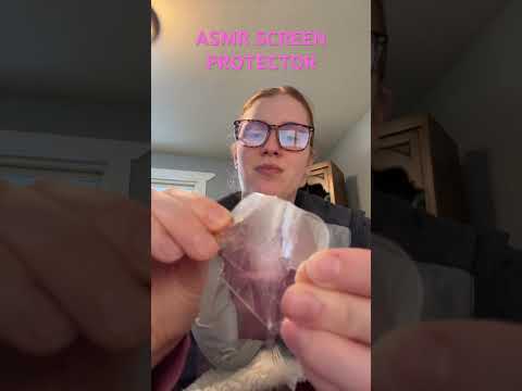 ASMR on a Cracked Screen Protector #asmr #relax #asmrtriggers