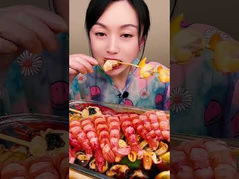 🦐🥢 Epic seafood feast massive bites #EpicSeafood #SeafoodFeast