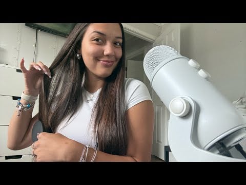 ASMR Hair Play 💆🏻‍♀️ Hair Brushing, Scratching, and Braid Scratching 💗
