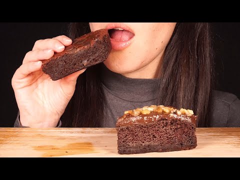 ASMR Belgian Dark Chocolate Cake and Brownie (No Talking)