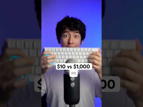 $10 vs $10,000 keyboard ⌨️ #asmr