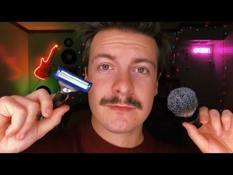 [ASMR] Beard Shave & Mustache Trim Role Play | Visual ASMR Triggers | RV