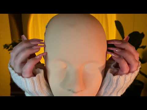 *one minute asmr* fast tapping on mannequin head (no talking)