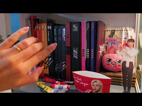 ASMR my kpop collection 💓 clicky whispers + air tracing
