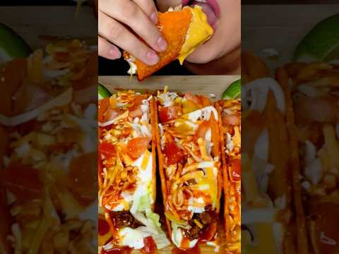 NACHO CHEESE TACOS #asmr #taco