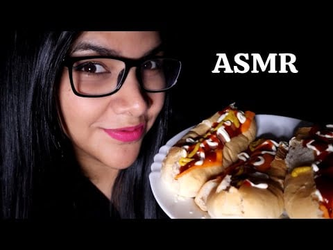ASMR comiendo hog dog / panchos / perritos calientes | ASMR en Español