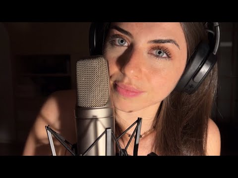 ASMR w/ NEW MIC: WET & DRY MOUTH SOUNDS, INAUDIBLE, BRUSHING 🤍