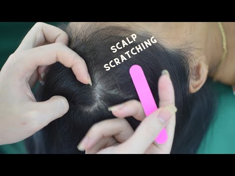 ASMR Hair Sounds With Scalp Scratching, Scalp Massage & Hair Combing For Relieve Stress, Anxiety