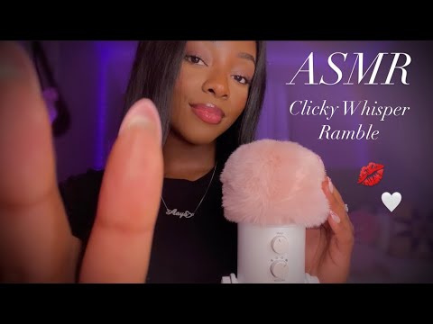 ASMR | Clicky Whisper Ramble 🤍 (With Some 💋) *Life and Channel Updates*