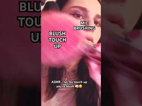 asmr blush touch up #asmrsounds #relax #asmrcommunity check the video out for a longer version 😴