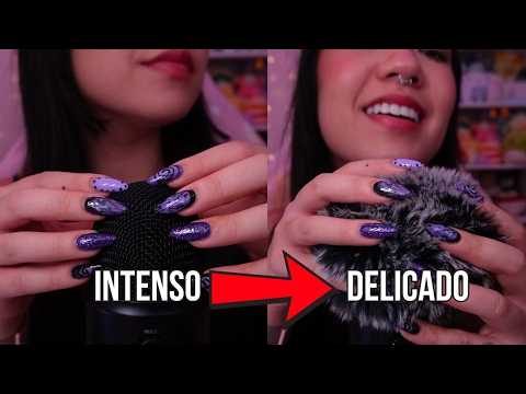 ASMR do mais AGRESSIVO para o mais SUAVE (gatilhos no microfone)