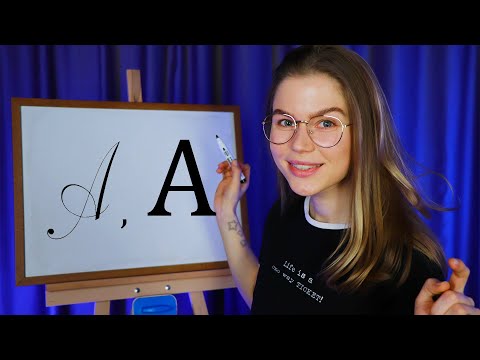 ASMR Russian Alphabet #2. (Cyrillic Cursives, Vowels and Consonants included) Soft Spoken