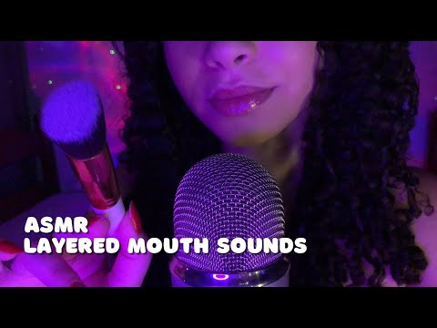 ASMR| SONS DE BOCA EM CAMADAS PARA DORMIR AGORA 🌙👄✨