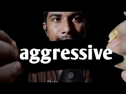 #ASMR : Aggressive Tapping Clay Pot Paper Roll Shop MG Plastic Bottle