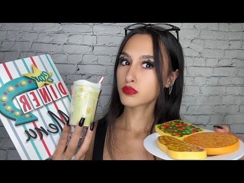 ASMR| SASSY waitress serves YOU at the DINER 😳