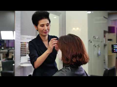 미용실 ASMR 뿌리염색 멋내기(새치커버)  Fashionable (sawn cover)/Korean hair salon
