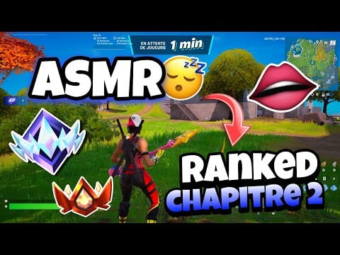 ASMR Français • Je te détend en RANKED SUR FORTNITE CHAPITRE 2😴(bruit de bouche puissant & trigger)