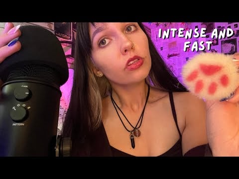 ASMR | Fast and INTENSE Mic Triggers (Mic Pumping, Scratching, Brushing) 
