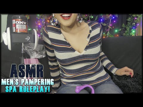 ASMR Men's Pampering Spa Roleplay 👨🏻‍🦱To Make You Sleep  (Facial,Face Touching  & Scalp Massage)💞