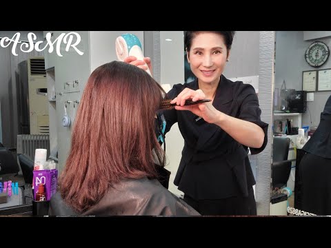 미용실 ASMR  초코브라운 톤다운 전체염색   Choco brown tone-down entire dyeing/Korean hair salon