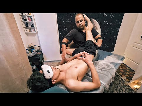 No Way Out ! ASMR Powerful Massage ? He Got Even Something More in This Routine