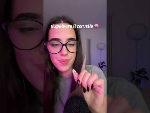 Spazzolando il tuo cervello 🧠💜 #asmr #relax #triggersforsleep #tingles