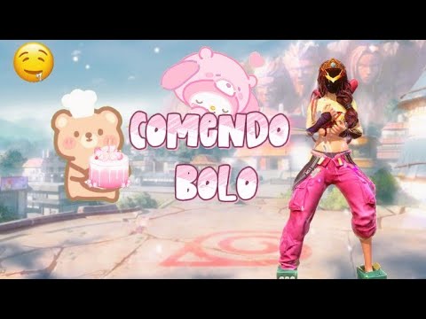 ✨ASMR FREE FIRE / Comendo Bolo 🍰 Sons Relaxantes