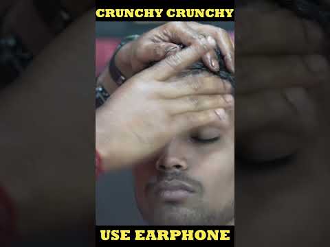 Very Fast ASMR Massage With Neck Cracking | Tapping And Scratching Head Massage #shorts