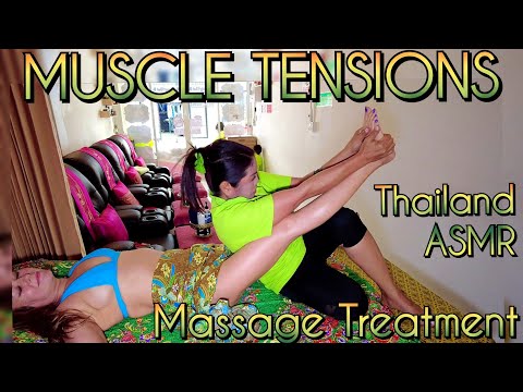 ASMR Massage treatment for muscle tension! Thailand