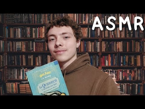 ASMR FR: Roleplay📚Bibliothèque📚(lecture, bruits de livre)