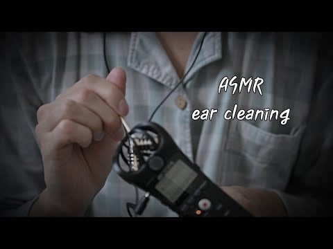 ASMR 면봉으로 귀를 바스락바스락[ear cleaning]