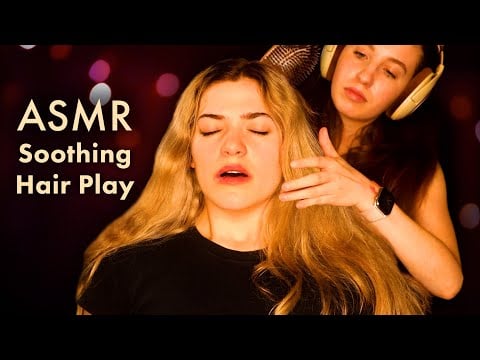 ASMR Scalp Massage & Hair Brushing ✨ Tingly Positive Affirmation, Whispering, Soft-Spoken, Hair Play